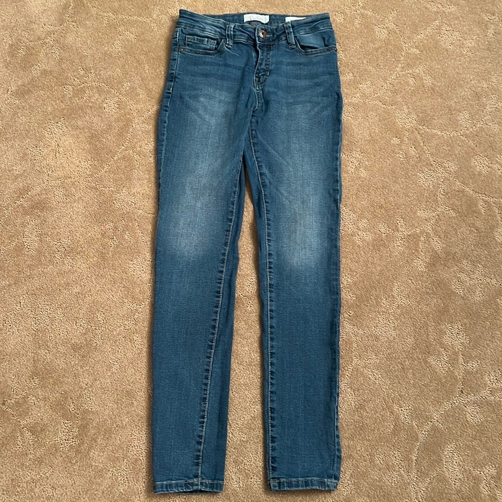 Girls Jessica Simpson Kiss Me Skinny Roll Cuff Jeans, Sz 14
